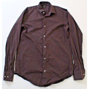 Boss Hugo Boss Men's Slim Fit Button Up Shirt Size 38 / 15 - BROKEN BUTTON